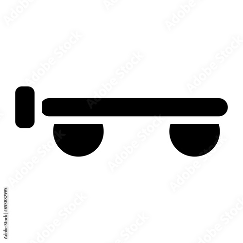 luggage cart glyph