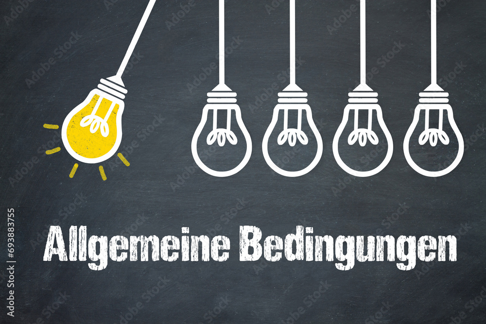 Fototapeta premium Allgemeine Bedingungen 
