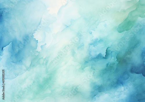                                                                                                                                         Abstract watercolor background by teal blue and green with liquid fluid texture for background  banner Generative AI 