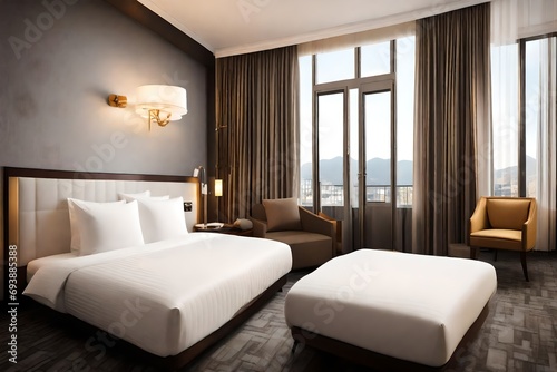Warm hotel rooms, Hotel s standard room © MISHAL