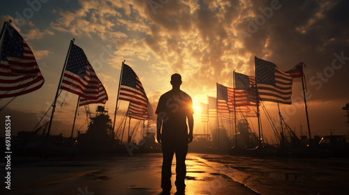 person, hat, silhouette, people, sky, woman, city, black, clouds, fashion, businessman, head, sunset, boy, guy, business, us army, respects, ship, american flag, silhouette landscape, pearl harbor, re photo