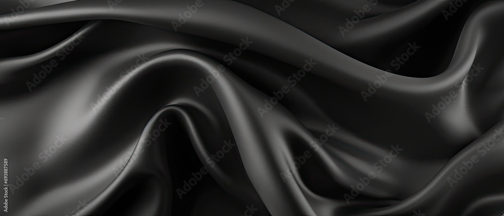 Abstract dark background. Silk satin fabric black color. Elegant background ,black friday. Soft wavy folds. Abstract Background with 3D Wave black white , Christmas, birthday, anniversary
Abstract dark background. Silk satin fabric black color. Elegant background ,black friday. Soft wavy folds. Abstract Background with 3D Wave black white , Christmas, birthday, anniversary
