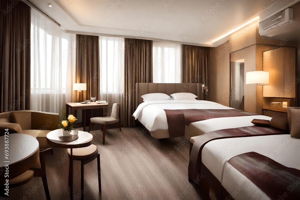Warm hotel rooms, Hotel s standard room Warm hotel rooms, Hotel s standard room
