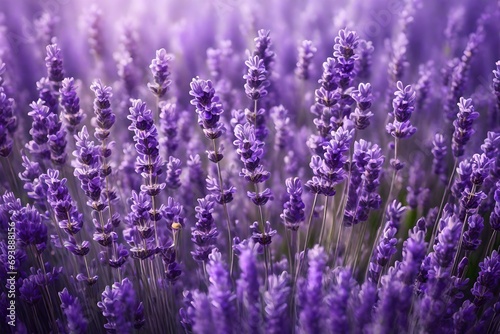 Abstract Lavender Oasis in Harmonious Harmony © ALLAH LOVE
