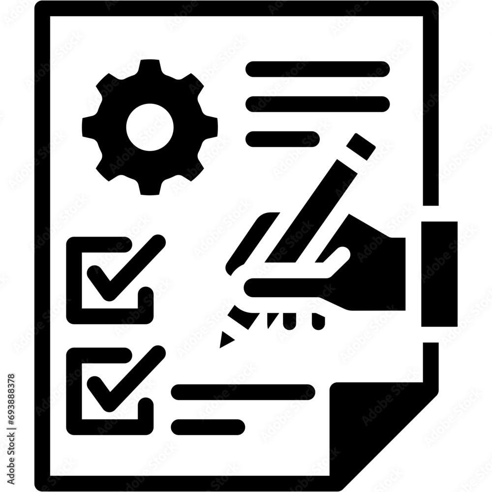 Obraz premium Project Evaluation Icon