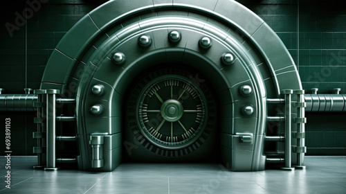 vault opens to reveal a lock,vault opens to reveal a safe,bank vault door,Security Safe Locker In The Room