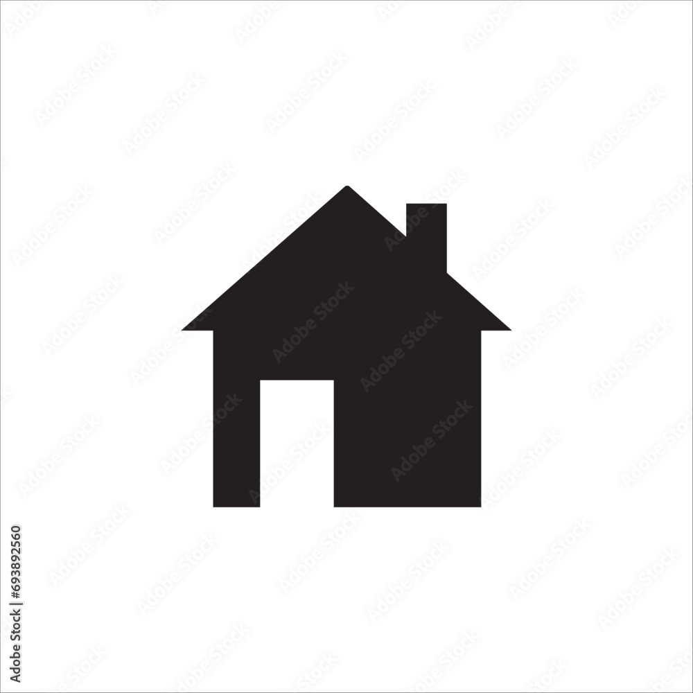Vector home icon. symbol of house or building with trendy flat style icon for web site design, logo, app, UI isolated on white background Vector home icon. symbol of house or building with trendy flat style icon for web site design, logo, app, UI isolated on white background