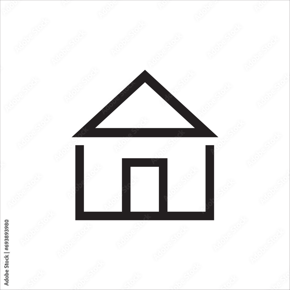 Vector home icon. symbol of house or building with trendy flat style icon for web site design, logo, app, UI isolated on white background Vector home icon. symbol of house or building with trendy flat style icon for web site design, logo, app, UI isolated on white background