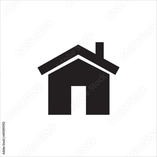 Vector home icon. symbol of house or building with trendy flat style icon for web site design, logo, app, UI isolated on white background