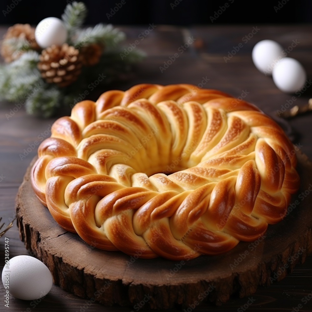 Indulge in the delightful flavors of Kolach, a traditional pastry enjoyed during Easter and Christmas in Eastern Europe. Indulge in the delightful flavors of Kolach, a traditional pastry enjoyed during Easter and Christmas in Eastern Europe.