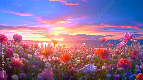 Floral Reverie: Whispers in the Meadow