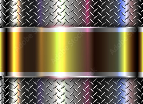 Metallic silver gold backgr...