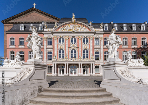The magnificent facade of the electoral palace in Trier