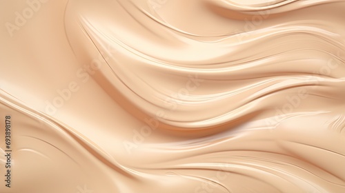cosmetic smears of creamy texture on a beige background © FryArt Studio