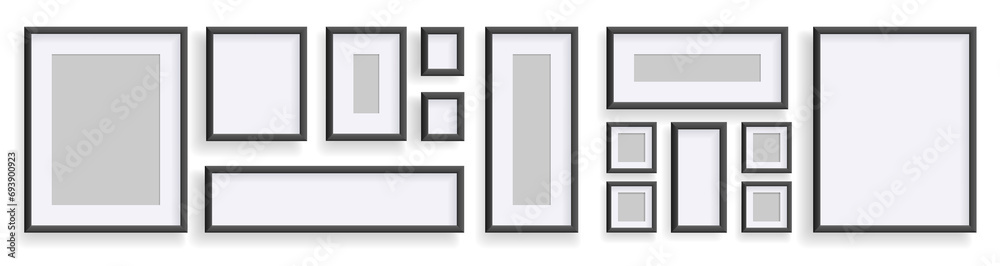 Photo frames isolated on white, rectangular frames mockup. Set of empty framing for presentations. Photo or picture painting frame, for art gallery interior. template Photo frames isolated on white, rectangular frames mockup. Set of empty framing for presentations. Photo or picture painting frame, for art gallery interior. template