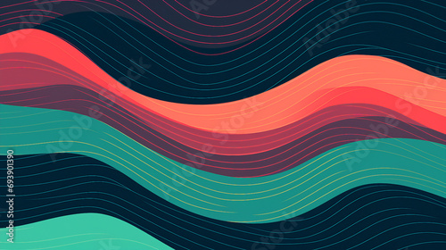 Urban Chic: Abstract Hipster Lines Background - Vector Design with Modern Artistic Patterns for Trendy Contemporary Illustrations and Creative Minimalist Decoration in Fashionable Style.