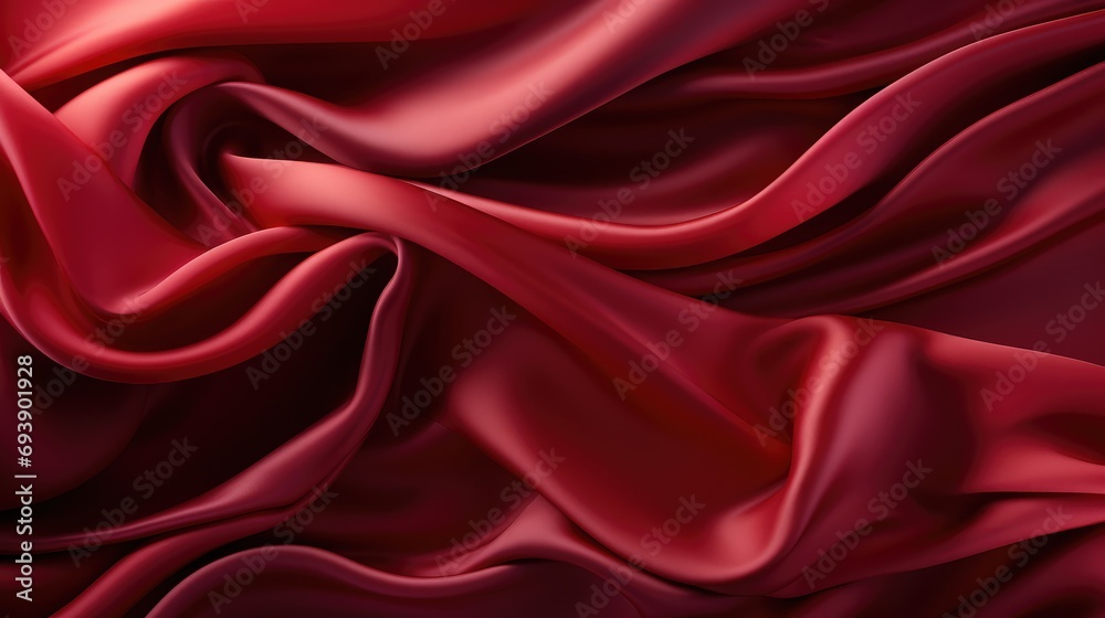 Red silk satin fold as a background Red silk satin fold as a background