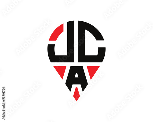 JCA letter location shape logo design. Free Download JCA letter location shape logo design. - GFXLoad