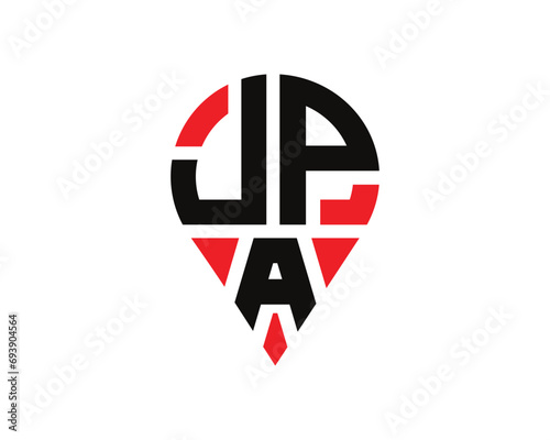 JPA letter location shape logo design. Free Download JPA letter location shape logo design. - GFXLoad