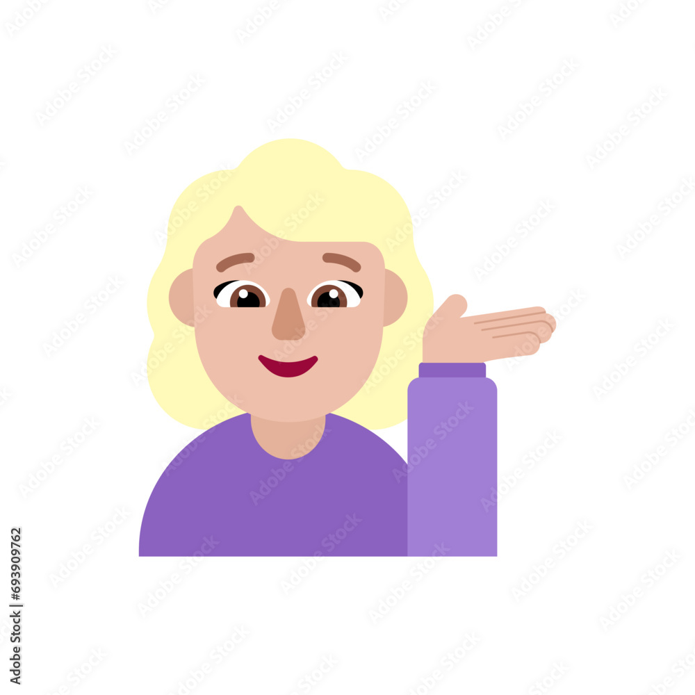 Woman Tipping Hand: Medium-Light Skin Tone Woman Tipping Hand: Medium-Light Skin Tone