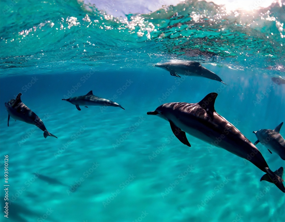 Obraz premium 野生のイルカのイメージ