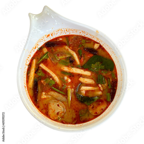 thai food, tom yum goong , isolated background