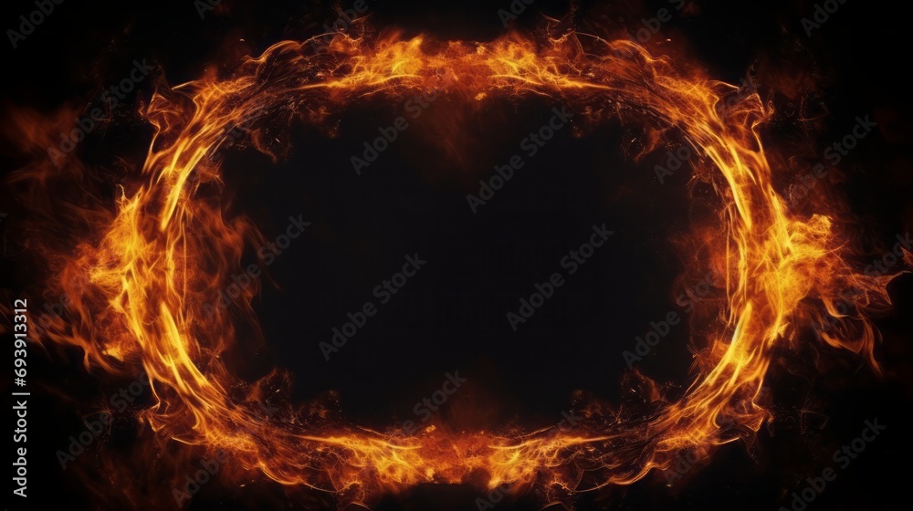 A blazing flame frame ,The background is a black board, free space for writing messages ,background for imaginary text. A blazing flame frame ,The background is a black board, free space for writing messages ,background for imaginary text.
