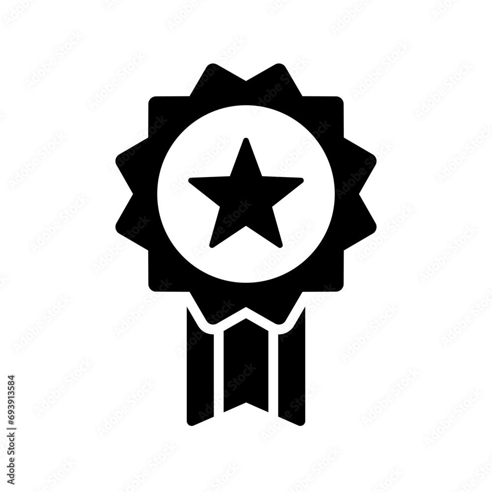 Quality guarantee ribbon icon with star and ribbon. Premium quality label. Quality guarantee ribbon icon with star and ribbon. Premium quality label.