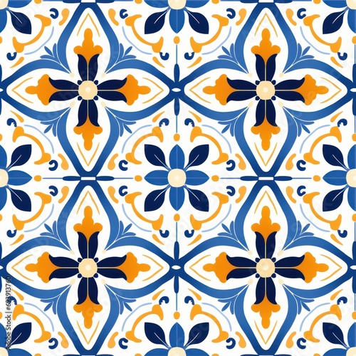 Mediterranean Pattern Tile Design