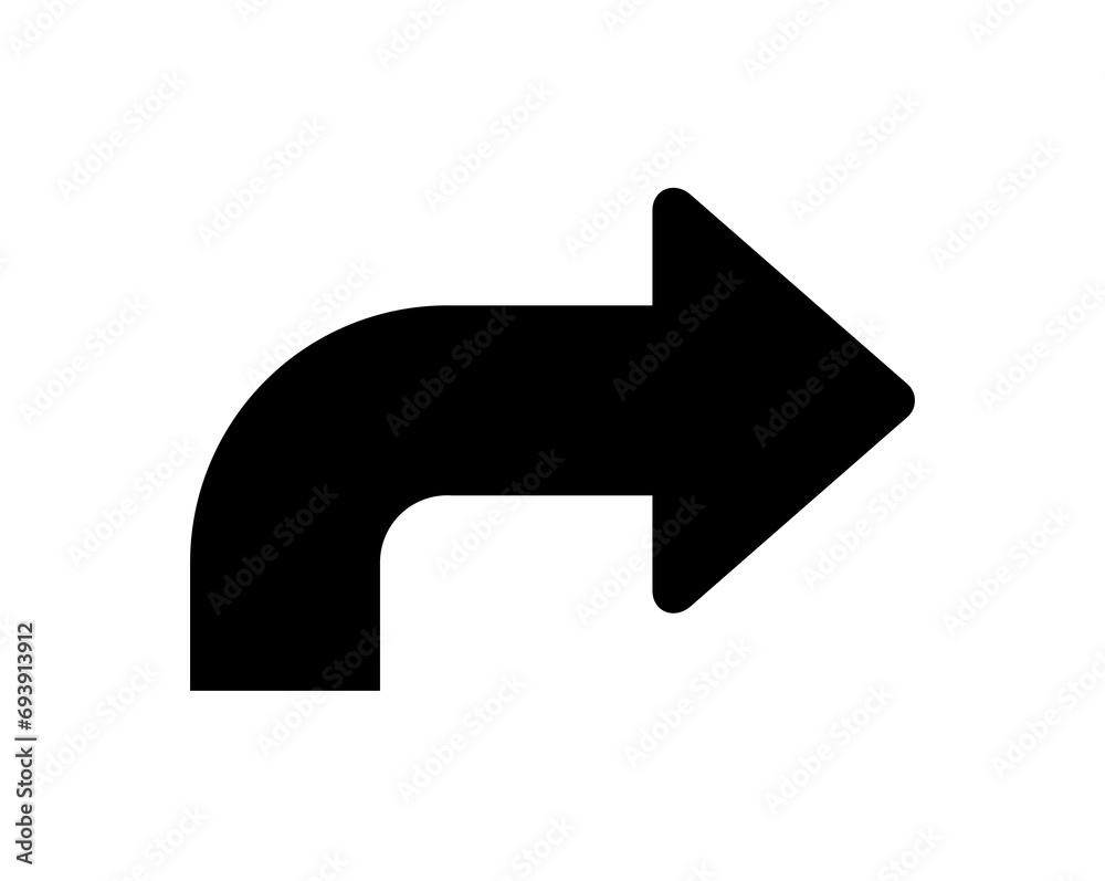 Modern simple black arrow icon. Arrow and cursor on flat style for web design or interface Modern simple black arrow icon. Arrow and cursor on flat style for web design or interface
