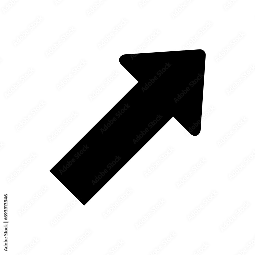 Modern simple black arrow icon. Arrow and cursor on flat style for web design or interface Modern simple black arrow icon. Arrow and cursor on flat style for web design or interface