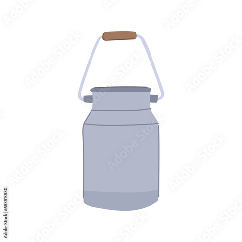 container metal milk can cartoon. jar bottle, tank farm, cow retro container metal milk can sign. isolated symbol vector illustration