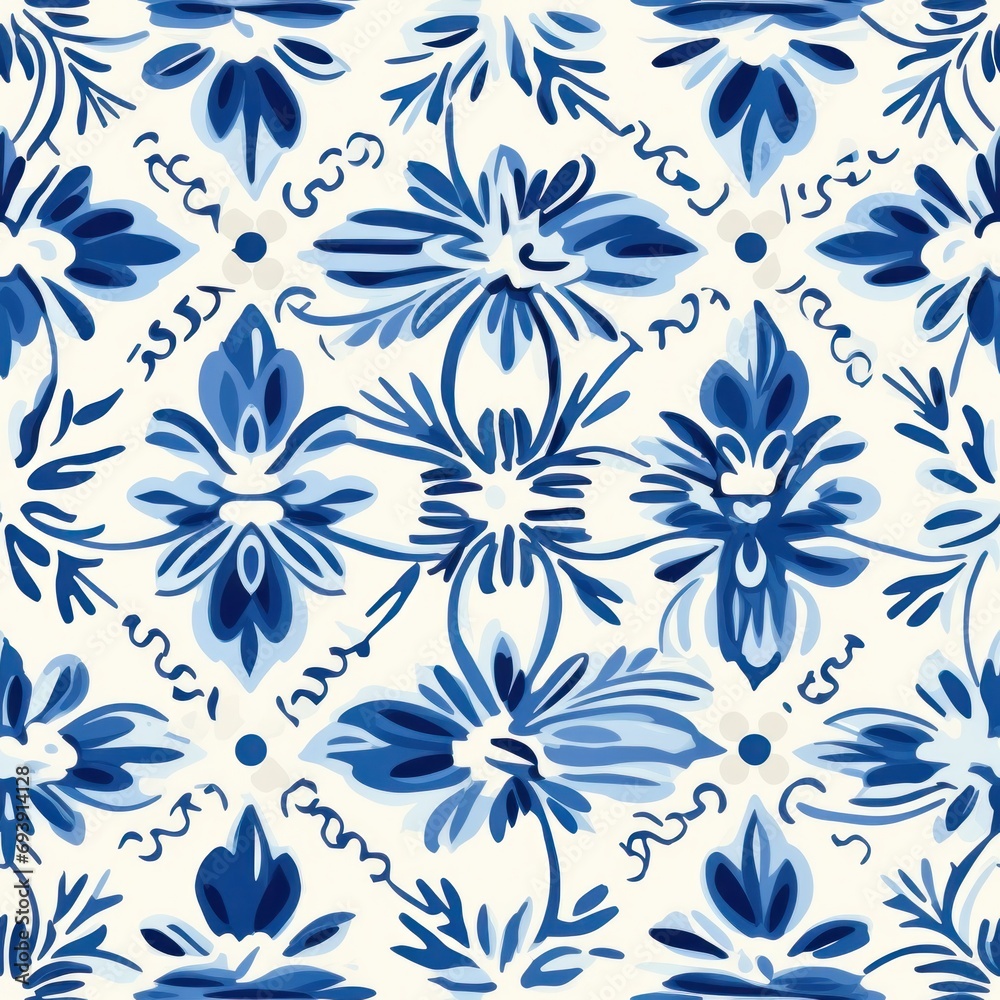 Elegant Mediterranean Floral Pattern Elegant Mediterranean Floral Pattern