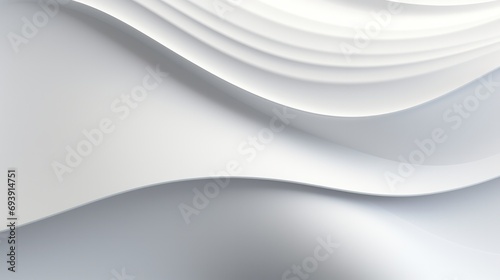 Beautiful futuristic Geometric background for your presentation. Textured intricate 3D wall, white tones