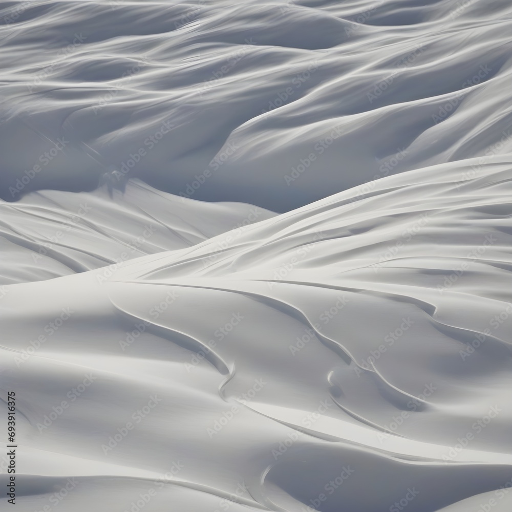 Obraz premium ripples in the snow, waves in the snow, made by AI
