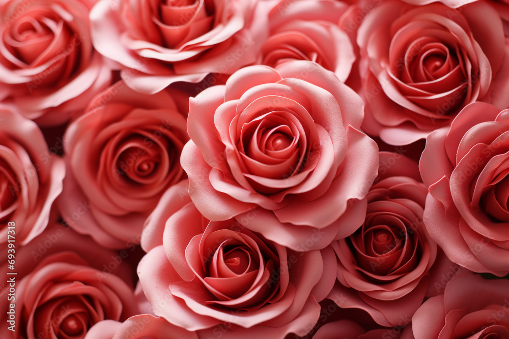 Beautiful red-pink roses are used for festivals. Beautiful red-pink roses are used for festivals.