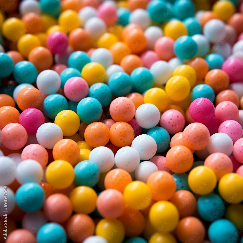 There were piles of colorful beads.