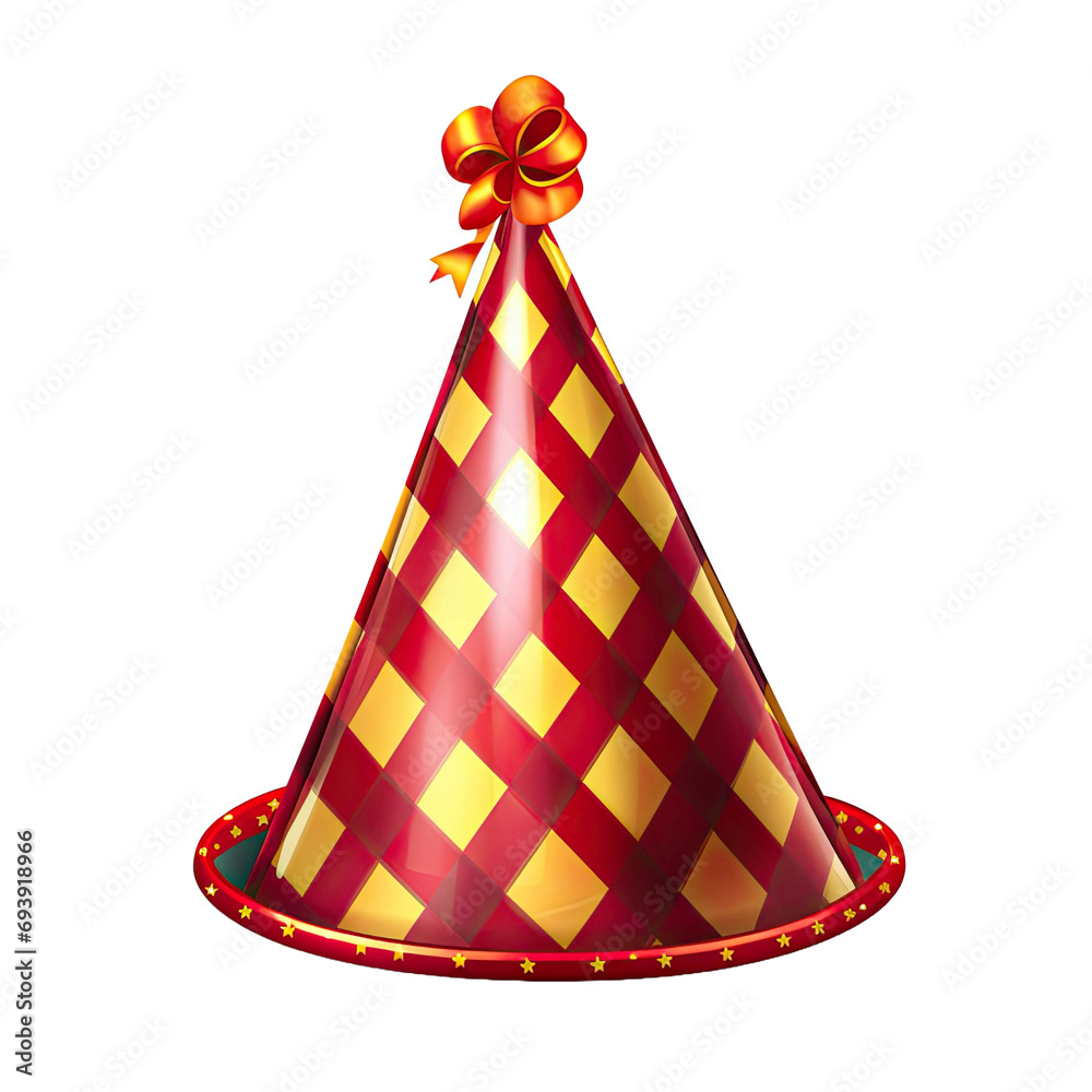 Party Hat isolated on transparent background Party Hat isolated on transparent background