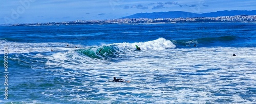 landscape of sea and waves