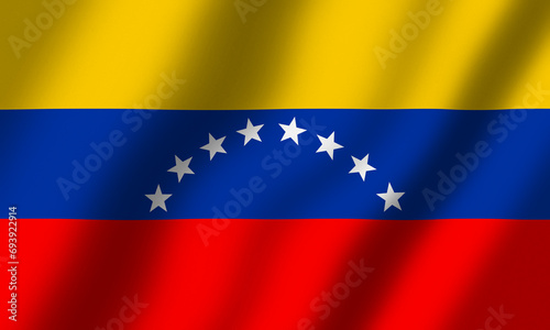 Powiewająca Flaga Wenezueli