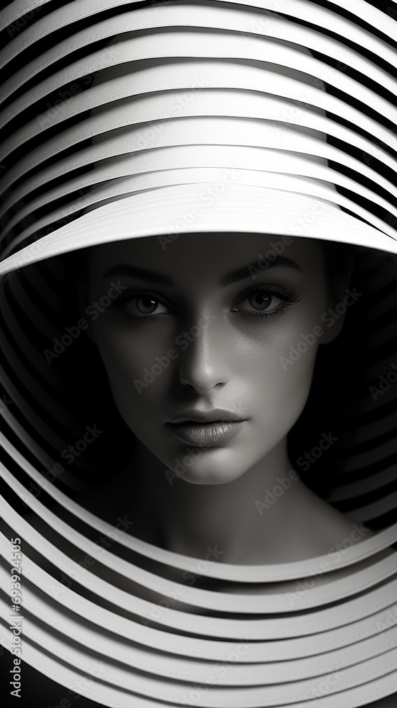 Monochrome Reverie: Women with Hats Elevate Elegance - Black and White Portraits, Headwear Trends, and Timeless Beauty in Photography - A Unique Blend of Classic Noir Aesthetics and Futuristic Monochr Monochrome Reverie: Women with Hats Elevate Elegance - Black and White Portraits, Headwear Trends, and Timeless Beauty in Photography - A Unique Blend of Classic Noir Aesthetics and Futuristic Monochr
