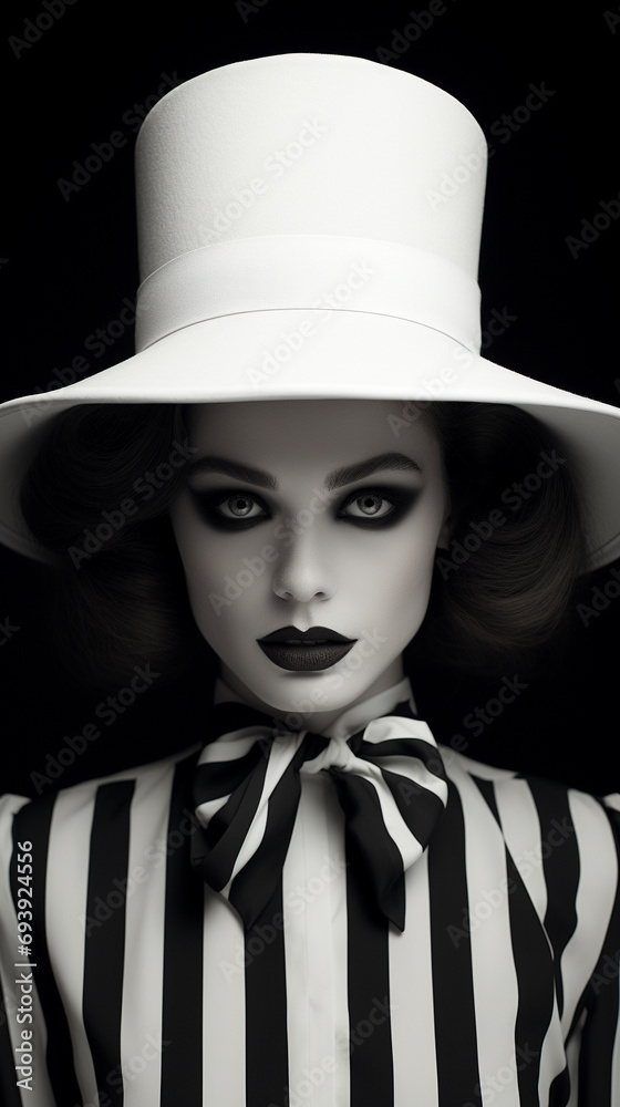 Monochrome Chic: Women with Hats - Black and White Portraits, Stylish Headwear Trends, and Timeless Elegance in Photography - Exploring Classic Noir Aesthetics and Modern Fashion Fusion with Digital A Monochrome Chic: Women with Hats - Black and White Portraits, Stylish Headwear Trends, and Timeless Elegance in Photography - Exploring Classic Noir Aesthetics and Modern Fashion Fusion with Digital A
