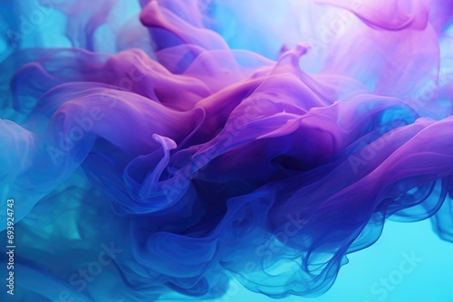 A detailed close up of a purple and blue substance. This image can be used for scientific research or abstract backgrounds