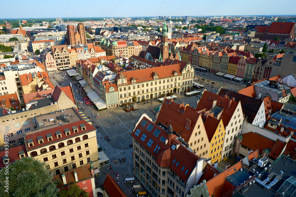 view of old city , Wrocław poland