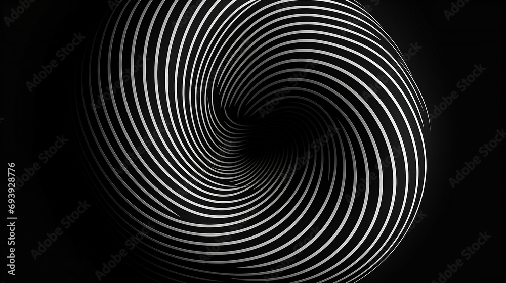 Fototapeta premium Elegant Circular Motion: Abstract Lines in a Spiraling Vector Illustration - Contemporary Design for Modern Backgrounds, Perfect for Artistic Concepts and Creative Projects.