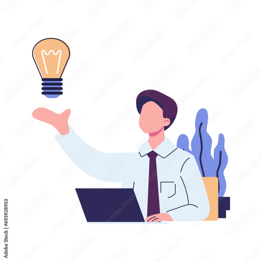 found brilliant ideas. search for the best ideas in design concept. vector illustration logic and work on an idea found brilliant ideas. search for the best ideas in design concept. vector illustration logic and work on an idea