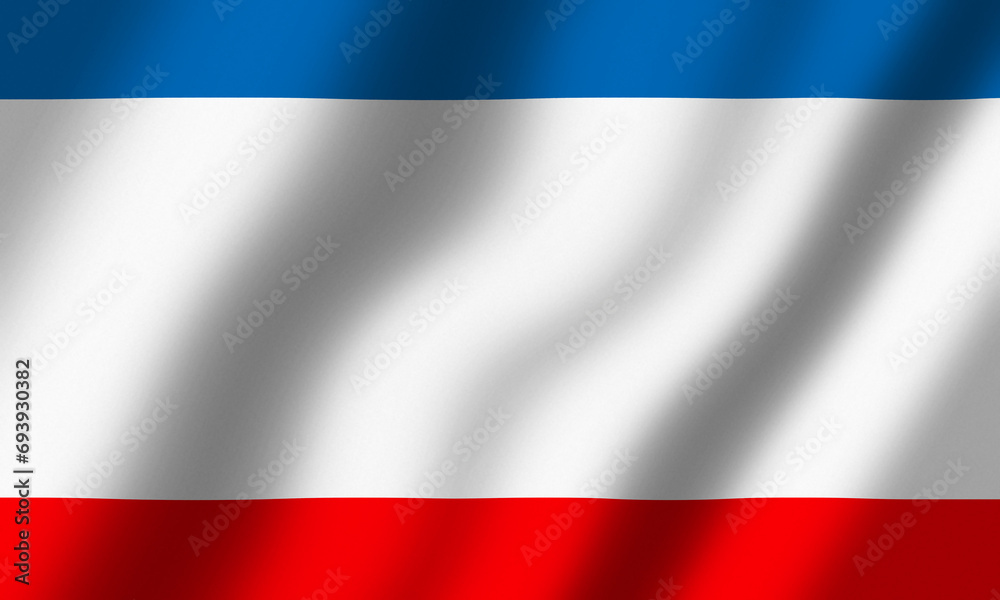 Powiewająca Flaga Krymu 3d
