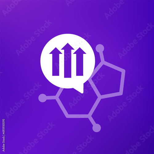 growth hormone icon, vector design