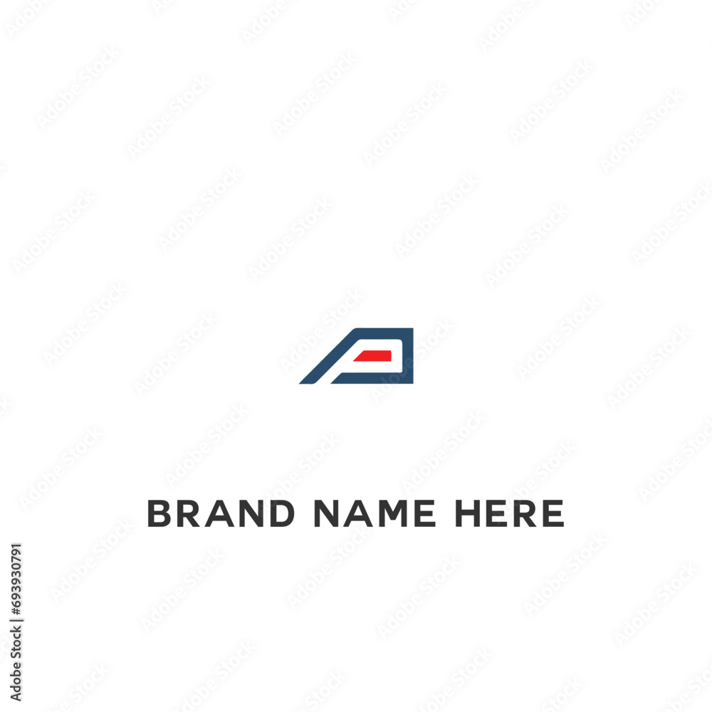Obraz premium P letter logo, Letter P logo, P letter icon Design with black background. Luxury P letter 