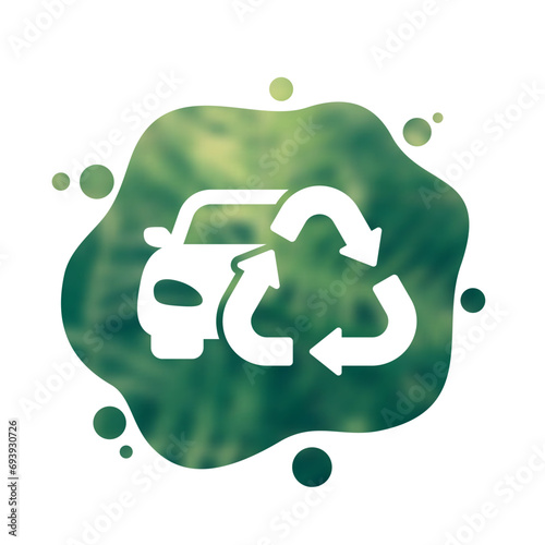 car recycling icon, vector design